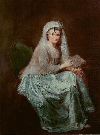 anna dorothea therbusch Self-portrait with monocle. china oil painting image